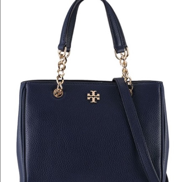 NEW Tory Burch Carter Small Tote - Blue - Picture 9 of 10